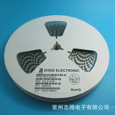 SMCJ43CA瞬態(tài)抑制二極管 志得電子原廠現(xiàn)貨，為通信與自動(dòng)控制系統(tǒng)保駕護(hù)航